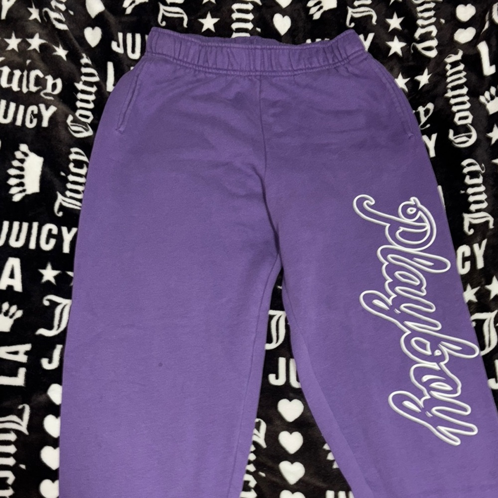 PLAYBOY Purple Sweatpants Joggers